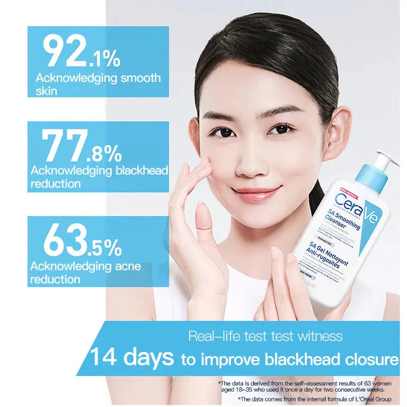 CeraVe Renewing SA Cleanser with Salicylic Acid – Exfoliating Face & Body Wash for Rough, Bumpy Skin (237ml)