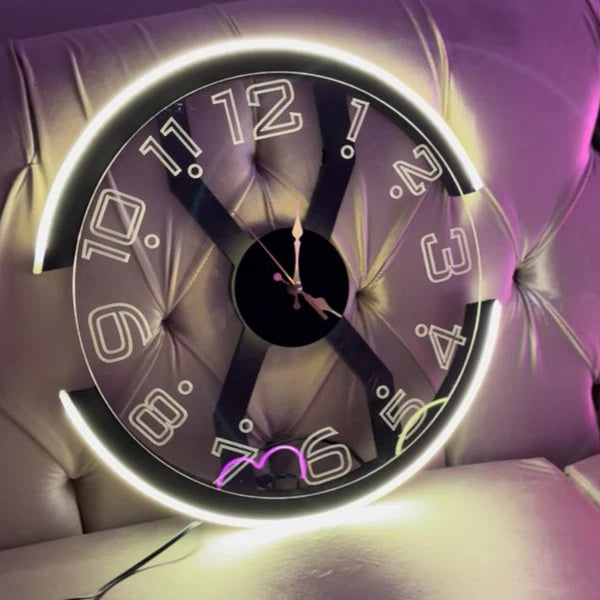 Modern Style Neon X Clock Ambient Light- Azadi sale offer  (15)15 total reviews